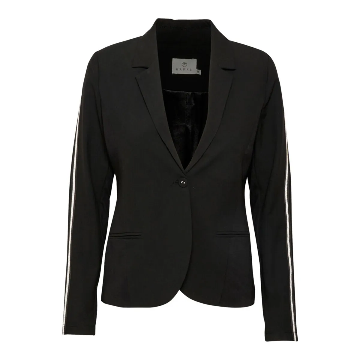Sharon Jillian blazer black w. silver lurex tape