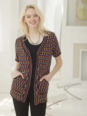 Shimmer Nights Slip Stitch Cardigan Pattern (Knit)