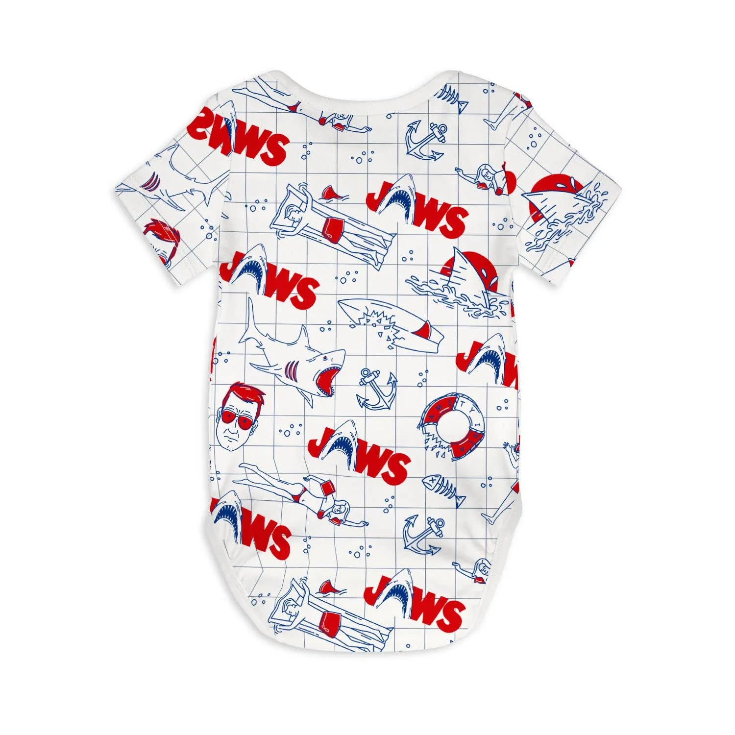 Sleep No More Jaws Organic Baby Bodysuit
