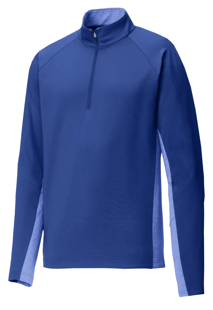 Sport Tek Men's Custom 1/2 Zip Stretch Contrast Pullover