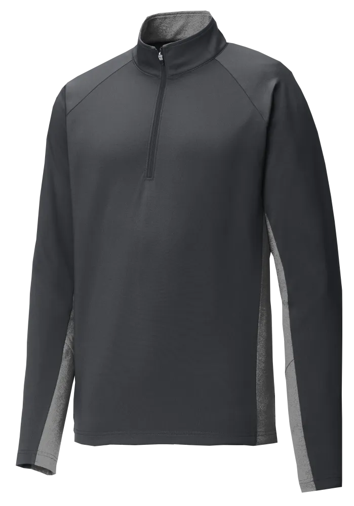Sport Tek Men's Custom 1/2 Zip Stretch Contrast Pullover
