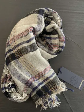 Summer Foulard with Grey Pattern