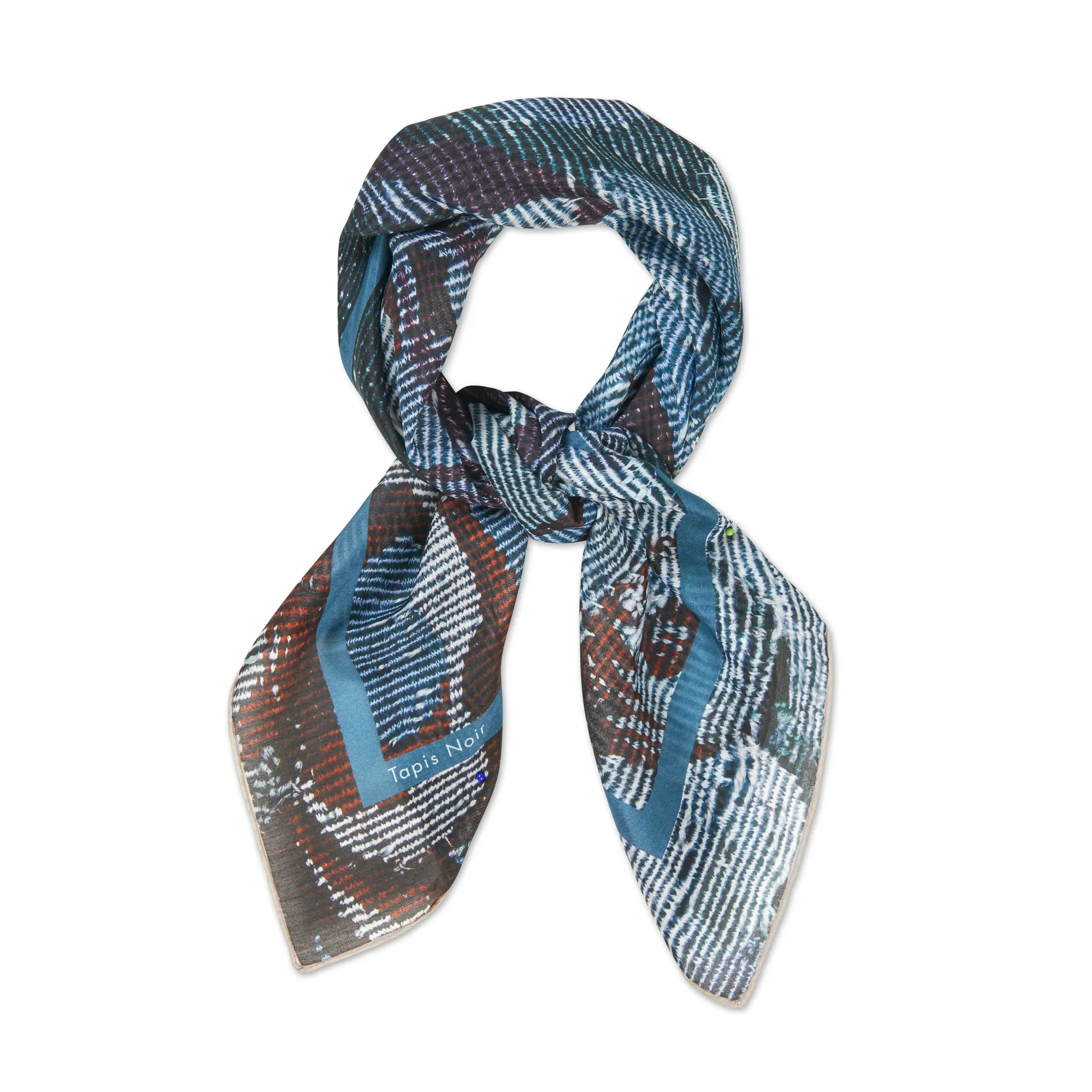 Tapis Noir Light Blue Tapestry Scarf