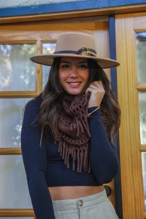 Tassel Fringe Infinity Scarf