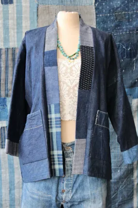 The Highlands Foundry Denim   Boro Haori Jacket THF143