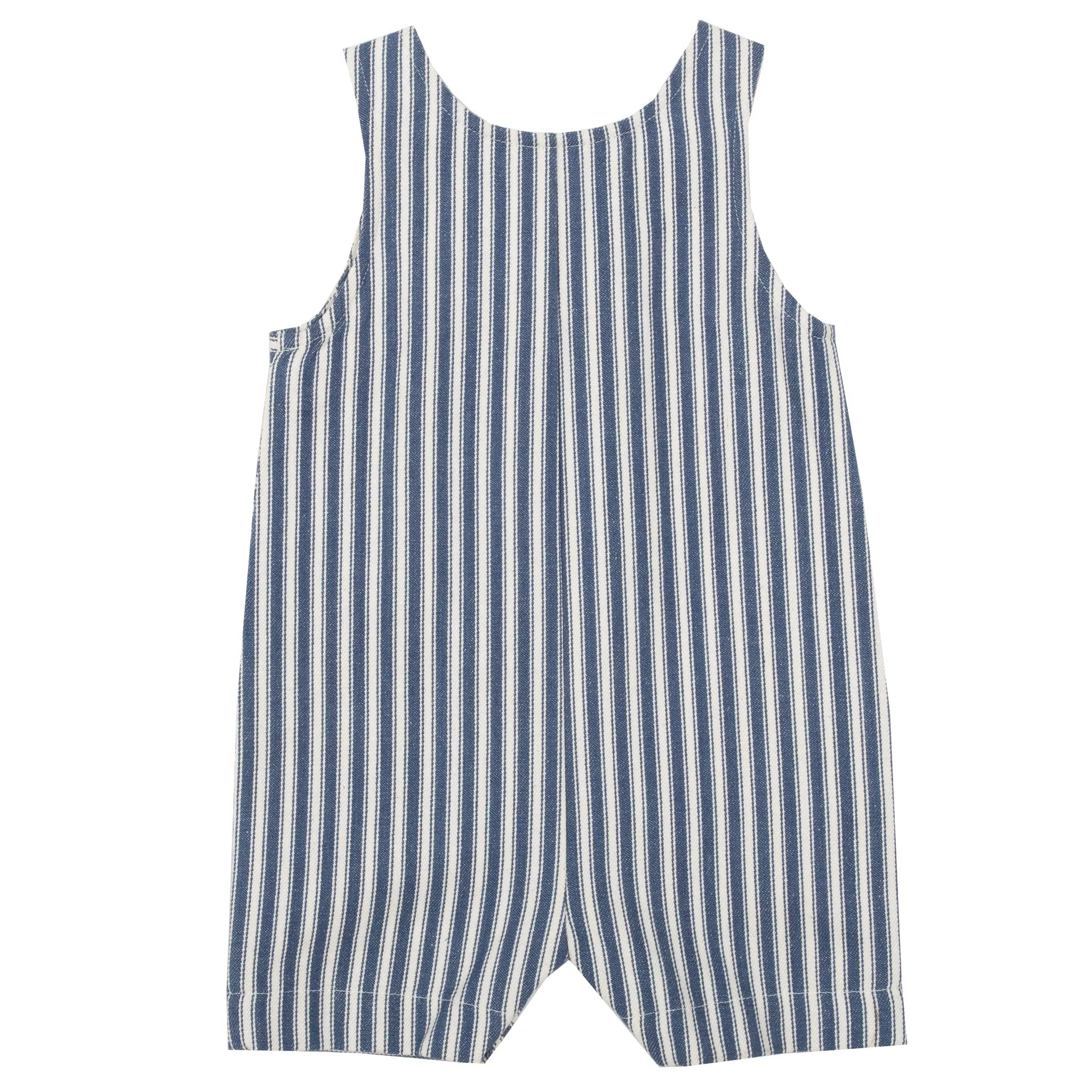 Ticking romper dungarees