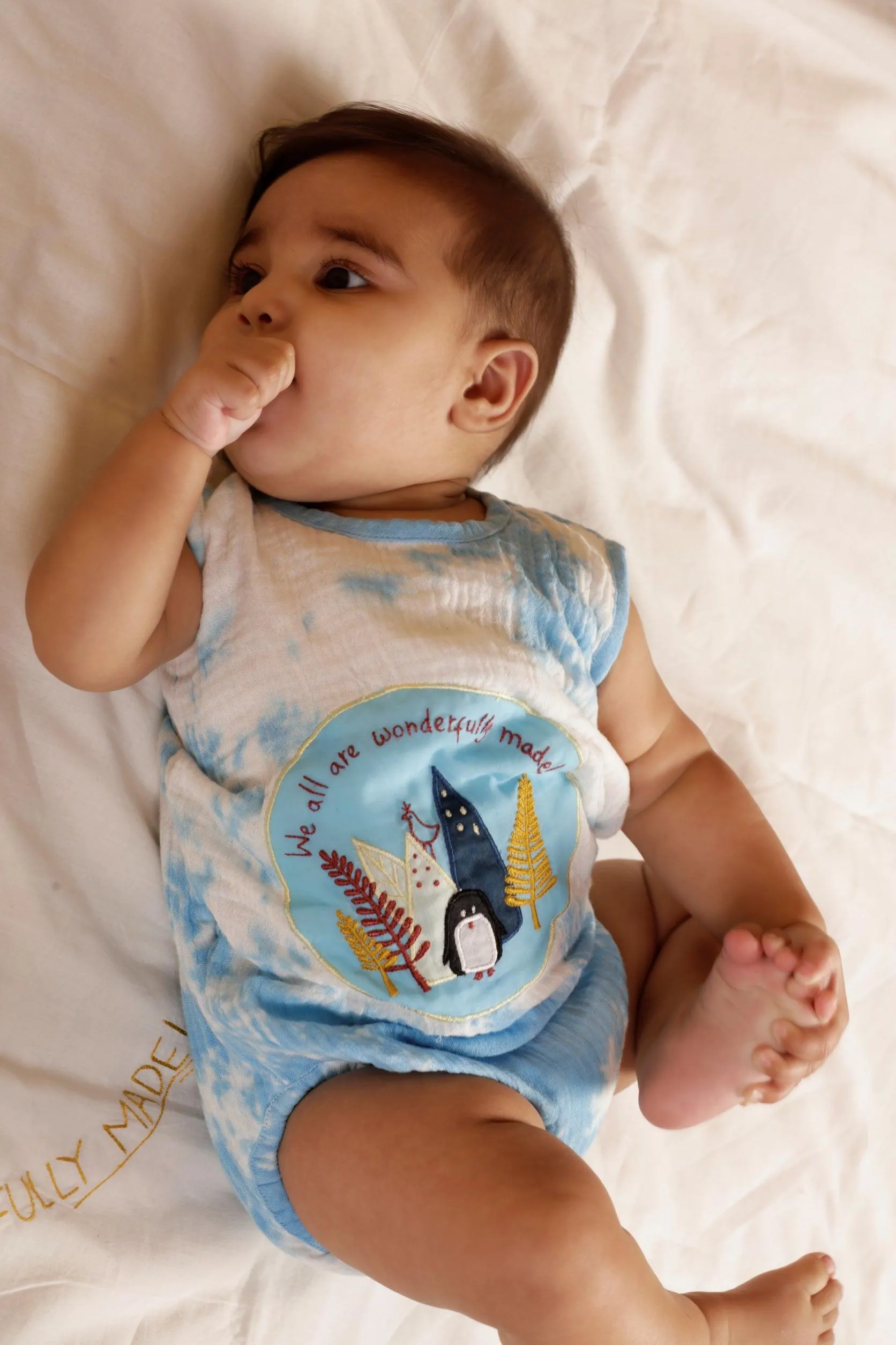 Tie-Dye Penguin Romper