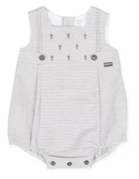 Tutto Piccolo Gray Bubble Romper