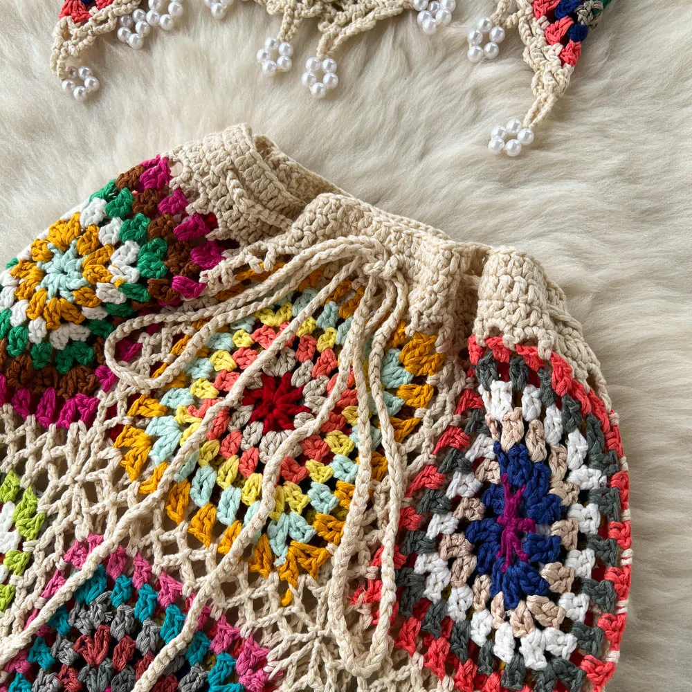 Two Piece Knitted Beach Set
