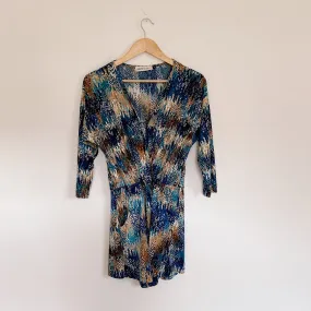 VERONICA M Printed Romper Small