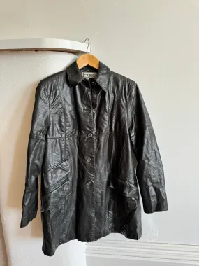 Vintage 90s Leather Coat