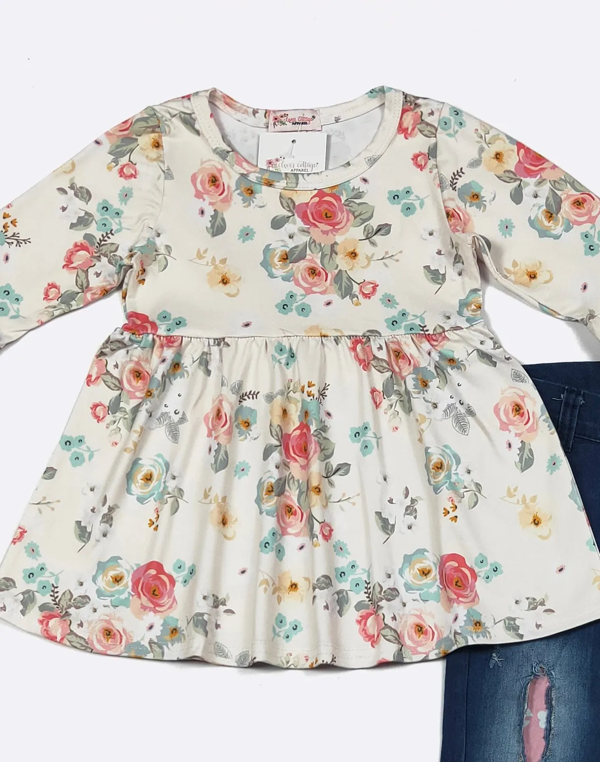 Vintage Floral Girls Set