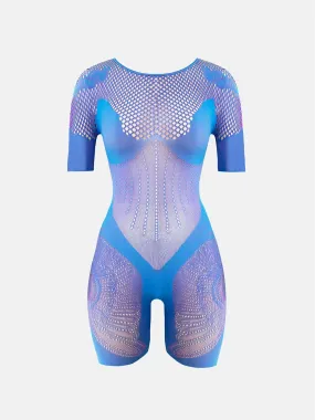 Vivian Playsuit Crypto Blue