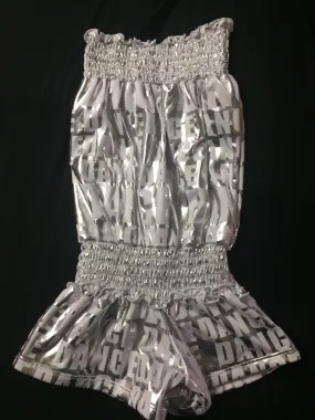 White Dance Smocked Romper