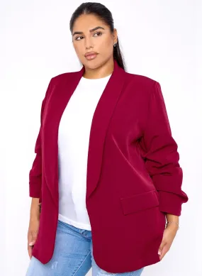 Wine Aarya Blazer