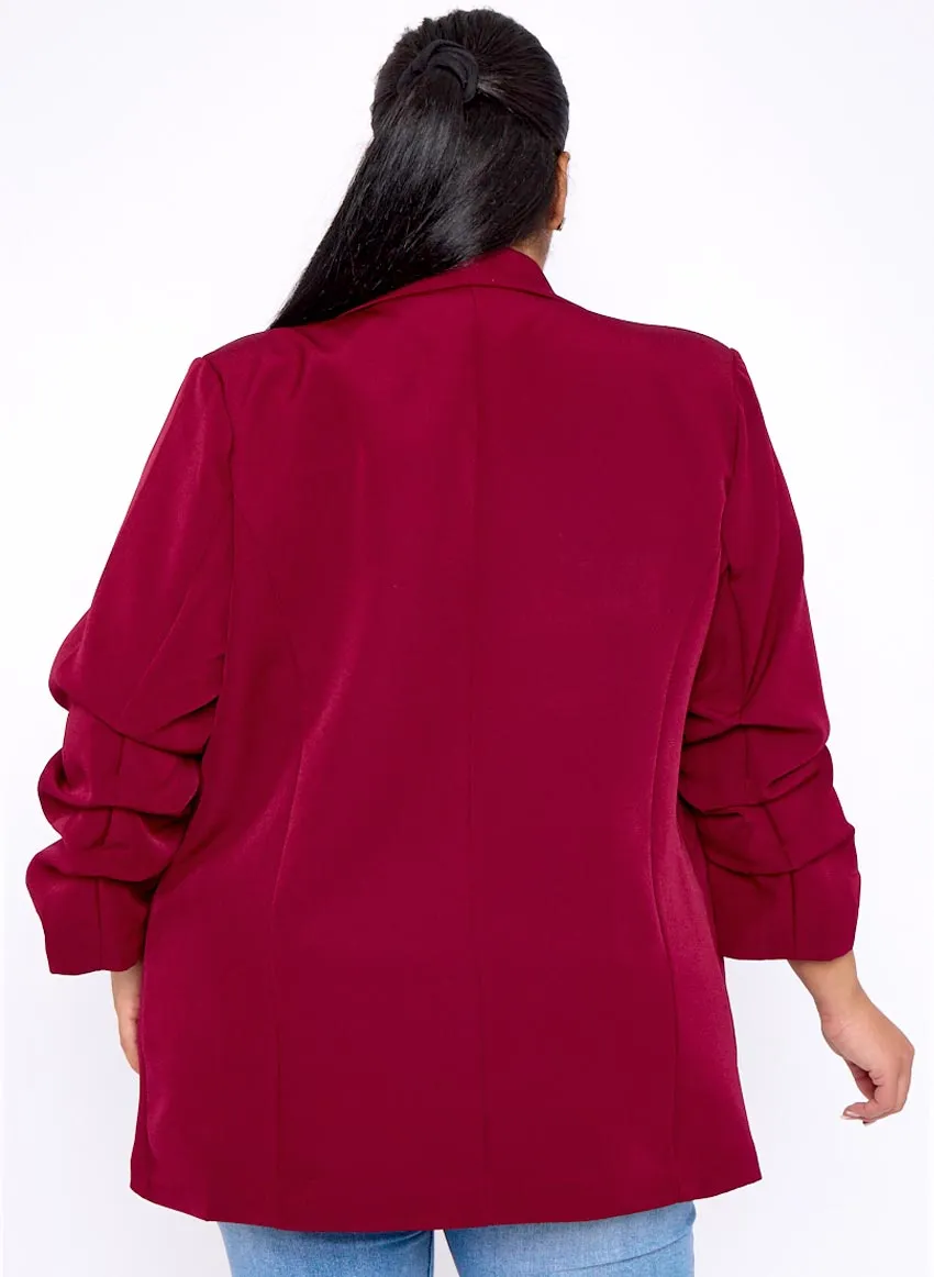 Wine Aarya Blazer