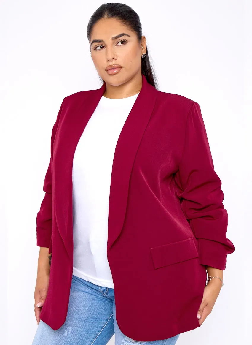 Wine Aarya Blazer