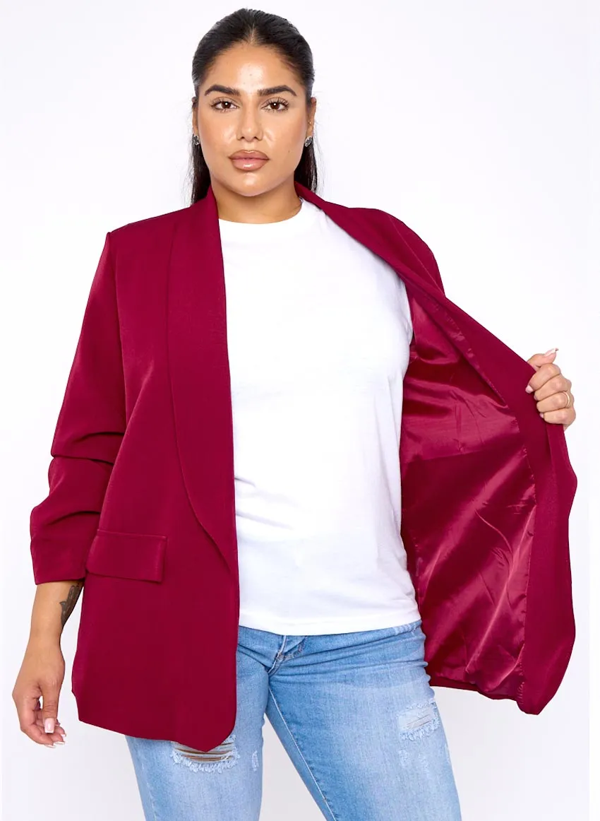 Wine Aarya Blazer
