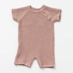 zestt Knit Baby Romper (Short) Berry