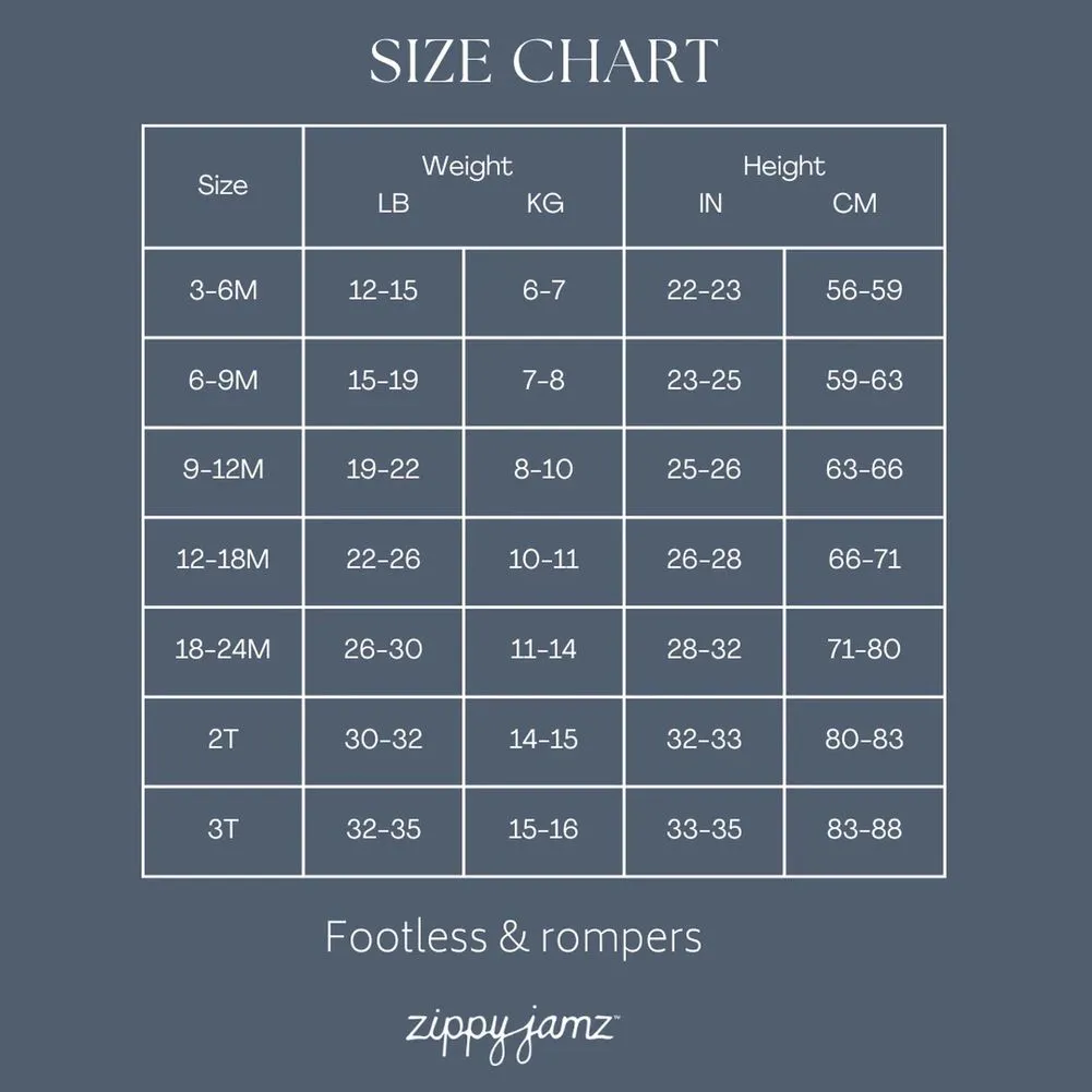 Zippy Jamz Organic Cotton Footless Romper